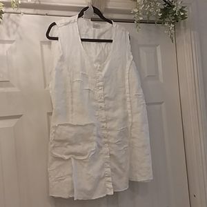 Krista Larson linen blouse